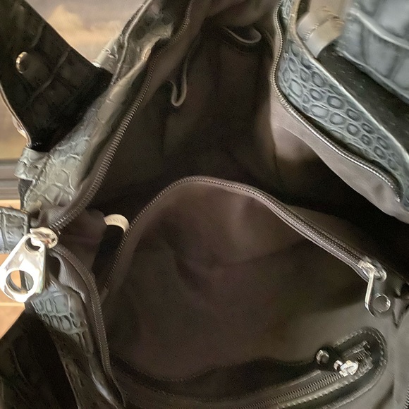 Faux velvet/leather purse. - Picture 2 of 2